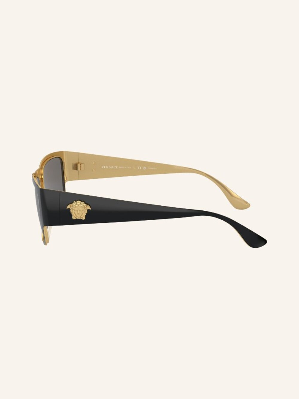 NEW VERSACE SQUARE SUNGLASSES MOD 2262 1433/81 BLACK VE2262 143381 EYEWEAR - Picture 3 of 4